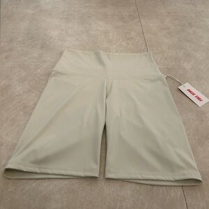 NWT Full Send Nelk Boys Cream Biker shorts Size Small